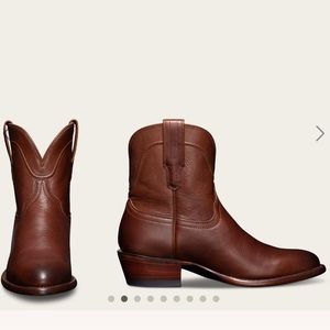 Tecovas The Penny Brown Western Leather Boot / Bootie - Size 10